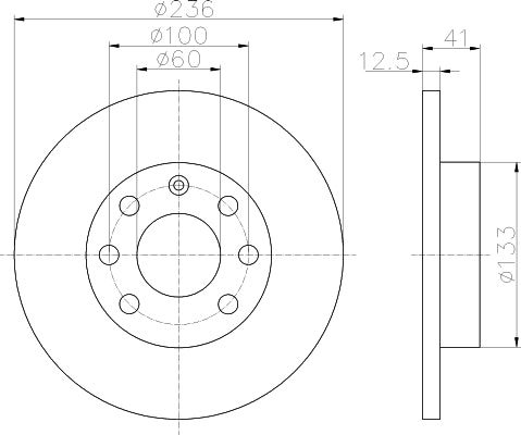 NF PARTS stabdžių diskas NF1699004